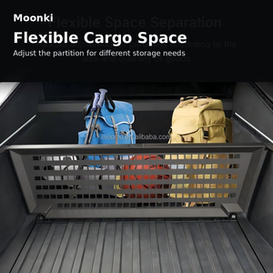 Séparateur de cargaison Cybertruck, organisateur de benne de camion modulaire, panneau MOLLE en alliage d'aluminium pour outils, équipement de camping et de sport - Product Image 3
