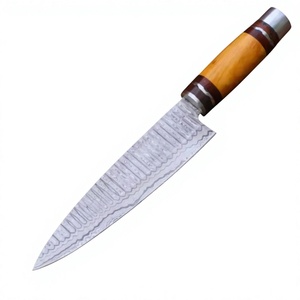 Cuchillo de Chef de Acero de Damasco Hecho a Mano de Primera Calidad, Afilado como una Navaja, Profesional, de Alto Rendimiento para Cocina, Herramienta de Corte para Chef, OEM ODM Venta al por Mayor - Product Image 1