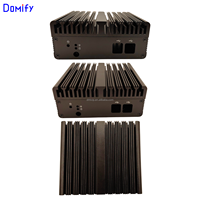 Boîtier PC Industriel Mini PC Fanless en Alliage d'Aluminium Couleur Personnalisée Extrudé ODM/OEM Intégré 120*120mm PCBA en Stock N12W