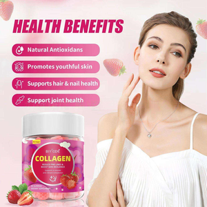 Wholesale Beauty Skincare Collagen Gummies Hydrolyzed Fish Collagen Peptides <strong>Vitamin</strong> C Supports Skin <strong>Digestion</strong> for Women - Product Image 6