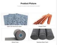 Mousse métallique en cuivre Cu à haute porosité avec PPI et dimensions sur mesure, conçue pour les applications catalytiques et électrolytiques