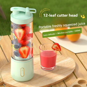 Nuevo Exprimidor Portátil Inalámbrico de 500 ml, Vaso Exprimidor Recargable por USB, Procesador de Alimentos, Licuadora de Frutas y Verduras con Asa - Product Image 3