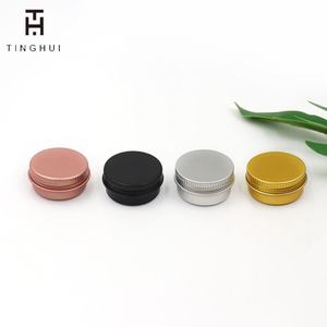 กระปุกโลหะทรงกลมขนาด 100 มล. 50 มล. สีดำ กระป๋องอลูมิเนียมเปล่าพร้อมฝาเกลียวสำหรับใส่ยาหม่อง - Product Image 4