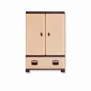 Multifunctional Foldable Plastic <b>Storage</b> <b>Box</b> Stackable with Rattan Pattern <b>Drawer</b> and Hanging Rod for Closet Bedroom Home - Product Image 1