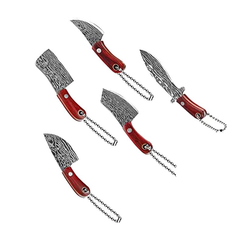 2Pcs Crochet Hook Keychain Kit Mini Creative Keychains Zinc