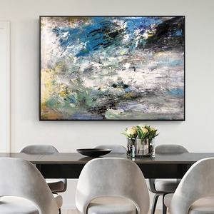 Formato personalizzato di Arte Astratta <span class=keywords><strong>Tessuto</strong></span> della Tela di Canapa Dipinta A Mano Pura Pittura A Olio Della Parete per Living Room Decor - Product Image 6