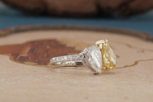Anillo de Compromiso de Oro de 14K con Diamante Cultivado en Laboratorio para Mujer, Corte Brillante, Anillo de Diamante Sintético, Joyería Fina, Regalo de Aniversario de Bodas - Product Image 5