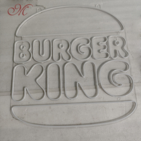 Personnalisable Écologique Extérieur LED Burger Néon Lumière Logo Transformateur pour Fête Décor Société Voitures Joyeux Anniversaire Enseigne Néon