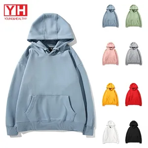 Ucuz yüksek kaliteli yumuşak spor organik pamuklu spor erkek Hoodies kazak toplu