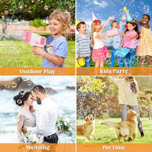 Nouvelle machine à bulles de type bazooka pour enfants, style unisexe, petite taille, boîte de couleur, jouet d'été, pistolet à eau, jouets à balles de gel - Product Image 5