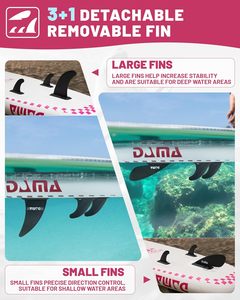 กระดานแพดเดิลบอร์ดแบบเป่าลม PF OEM ดีไซน์ใหม่ ขนาด 11'*34"*6" สำหรับเล่นโยคะแบบยืนพาย  รุ่น DM25 ดีไซน์เป่าลม ติดตั้งง่ายและรวดเร็ว มีจำหน่ายแล้ว - Product Image 4