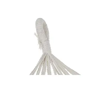 Hamaca de Algodón 200x100x0.5 Ligera con Capacidad de 100 kg y Flecos - Product Image 3