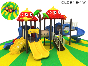 Tobogán combinado grande para exteriores para jardín de infantes, equipo de juego sin alimentación, conexión de escalada en pasillo - Product Image 6