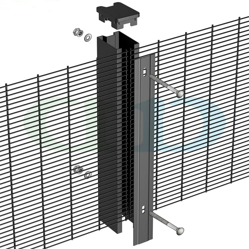 Оцинкованный Противоугонный забор с защитой от кражи, 358 анти-восхождение, высокобезопасные сварные сетчатые заборные панели для тюремного аэропорта