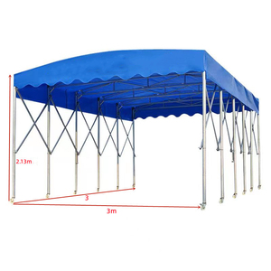 Nueva llegada al aire libre evento Push-Pull retráctil toldo PTFE/<span class=keywords><strong>PDF</strong></span>/PVC plegable almacén marco <span class=keywords><strong>de</strong></span> acero - Product Image 6