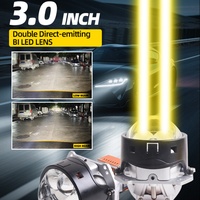 Sanvi SU7max Phare de voiture à double laser direct, Bi LED, lentille 3.0 pouces, 82W, nouveau, ajustement universel, rétrofit/mise à niveau TT