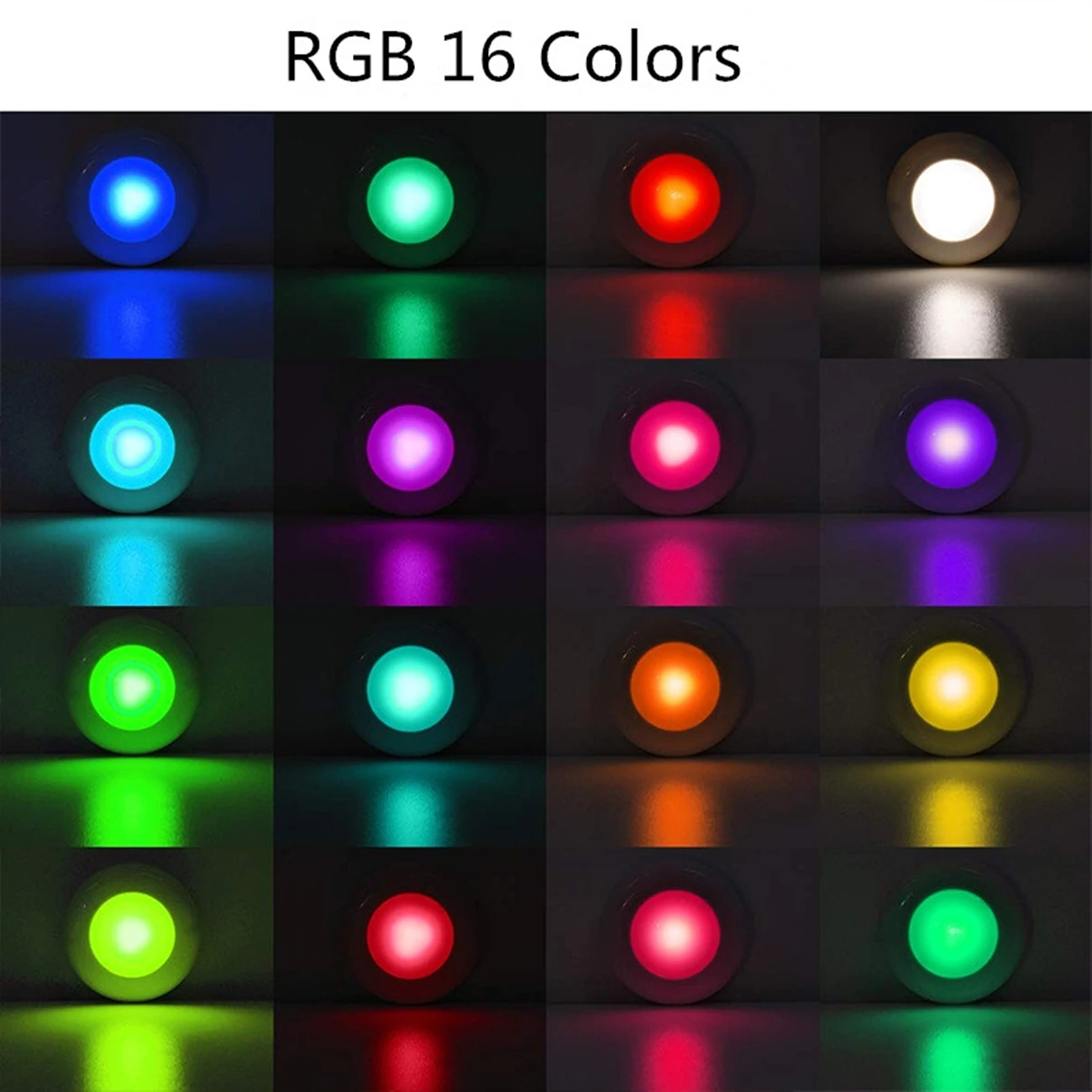 16 Color RGBW LED Closet Lamp Portabole Wireless Dimmable Touch Sensor Kitchen Wardrobe Night Light