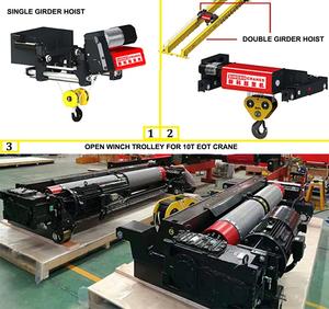 Polipasto de cuerda de alambre eléctrico monorriel de tipo europeo 1ton 2ton 5ton 10ton para grúa aérea/pórtico - Product Image 3