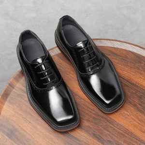 Sandalias de Verano para Hombre, Transpirables, con Cordones, Punta Cuadrada, Estilo Británico, para Oficina y Carrera, Mules sin Talón, Sandalias para Conducir con Suela de Goma - Product Image 5