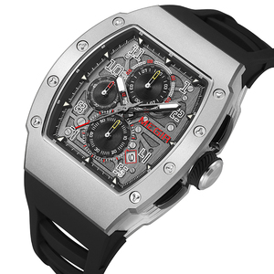 Montre homme originale de la marque Megir 8411, montre-bracelet à quartz de luxe pour homme, montre sport chronographe tonneau tendance - Product Image 6