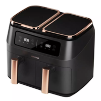 Friteuse à air électrique multifonctionnelle, appareil de cuisine, 2 zones, double Air, 8l, meilleures ventes, nouvel arrivage