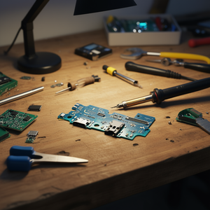 Carte de charge de type C pour Samsung Galaxy A50 avec câble flexible pour prise audio, pièce de rechange pour A505F - Product Image 3