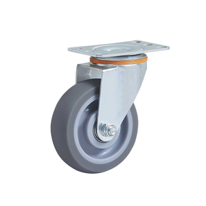 125 mm Lenkrollen mit Bremse TPR Edelstahl Mittelschwere 5-Zoll Schwenkbare Laufrollen - Product Image 3