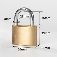 Cadenas de porte de sécurité à 3 clés en laiton pour bureau à domicile pour améliorer la sécurité des portes