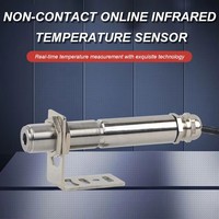 0-2000 ℃   Termometer Inframerah Tanpa Kontak Baja Tahan Karat Sensor Suhu Inframerah Industri Pemancar