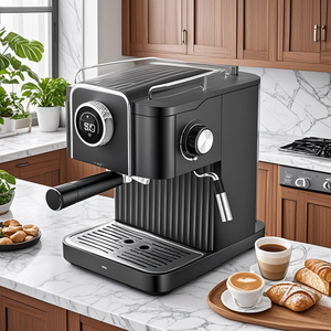 Máquina de café semiautomática de simplicidad moderna de gama alta para el hogar, comercial, exterior y uso en automóviles, carcasa eléctrica de aluminio - Product Image 4