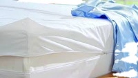 Couvre-matelas en vinyle à fermeture éclair de calibre 6 Couvre-matelas amovible jetable en plastique imperméable en PVC Couvre-lit en vinyle