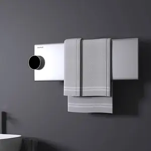 Toalheiro elétrico inteligente aquecimento de temperatura constante nova instalação oculta aquecedor de secagem de banheiro doméstico