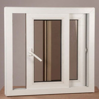 Fenêtre coulissante UPVC de haute qualité, résistante aux ouragans, avec verre trempé anti-impact Bahamas, à rupture de pont thermique, homologuée anti-tempête, personnalisable en usine