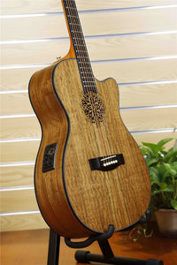 Guitare <span class=keywords><strong>acoustique</strong></span> électrique Smiger 40 pouces, corps en noyer, finition mate, 6 cordes, vente en gros - Product Image 3