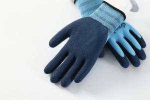 ถุงมือนิรภัยทำงานเคลือบลาเท็กซ์ทนทานด้ามจับกันลื่น - Product Image 6