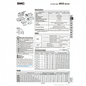 MXS6-40โต๊ะสไลด์ลมนิวเมติก SMC - Product Image 1