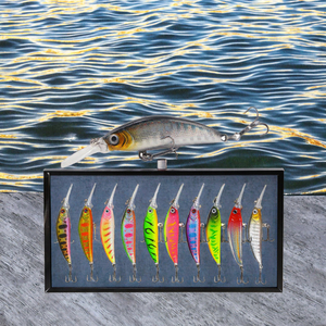 Vente en gros d'appâts durs de 7cm/6g leurre de pêche méné revêtement réfléchissant <span class=keywords><strong>pour</strong></span> saumon d'eau douce poisson-chat vivaneau basse matériau ABS - Product Image 2
