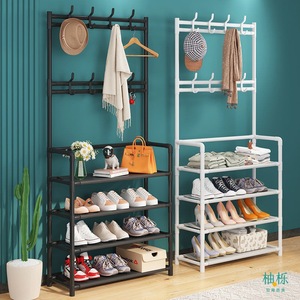 Zapatero de varias capas Yuuyo con ganchos para abrigos, organizador de almacenamiento vertical para uso en el hogar o dormitorio - Product Image 3