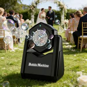 Extérieur été 90 °   Machine à bulles portable automatique pour enfants avec solution à bulles et mousse de savon, idéale pour les fêtes - Product Image 2