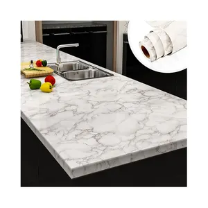 Grosir Top Vanity putih Carrara wastafel ganda