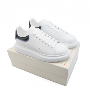 Baskets décontractées de créateur originales, de luxe, blanches, grandes tailles, pour le sport et le skateboard, en cuir respirant, souples, légères et imperméables - Product Image 2