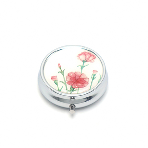 Biểu Tượng Tùy Chỉnh Thiết Kế Xách Tay 3 Bên Trong Khoang Y Học Trường Hợp Vòng Nhỏ Kim Loại Hộp Thuốc Hộp Thuốc Với Gương - Product Image 6