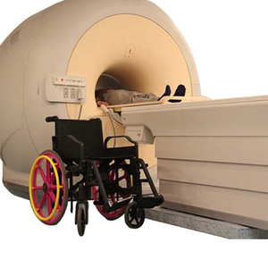 अस्पताल रेडियोलॉजी गैर-धातु प्लास्टिक तह मैनुअल मोबाइल व्हीलचेयर गैर चुंबकीय डॉ सीटी स्कैनर एमआरआई संगत व्हीलचेयर - Product Image 3