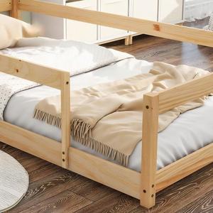 Culle per Bambini Ispirate al Metodo Montessori, Moderne, in Legno Massello, Ecologiche e Durevoli, con <span class=keywords><strong>Testiera</strong></span> e Pediera - Product Image 3
