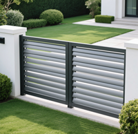 Panneaux de clôture en alliage d'aluminium aux designs modernes, très demandés, étanches, pour jardin, bordures décoratives, treillis, portails, thermolaqués