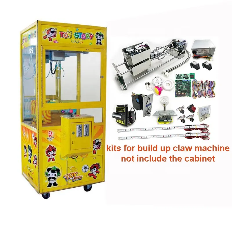 Intrattenimento regalo pazzo giocattolo fai da te kit arcade macchina ciol filo artiglio di metallo giocattolo gru