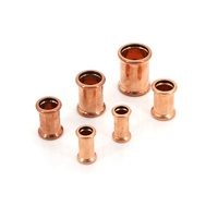 Conector de Cobre de Alta Calidad HENGSHI CPF-022, Codo, Acoplador, Conexión en T, Tipo M, Conexión Propress, Estándar ASME B16.51, Presión de 16 Bares