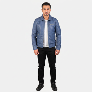 Mens Stylish Slim-Fit <b>Red</b> Leather Biker <b>Jacket</b> <b>Waterproof</b> with Side Zipper Pockets and Adjustable Cuffs Plus Size <b>jacket</b> for men - Product Image 1