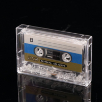 Boîte de rangement pour cassettes audio en plastique WEISHENG, boîte à bijoux en acrylique transparente VHS, enregistrement de cassettes vierges, boîte de rangement pour cassettes