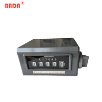 Compteur mécanique métallique à 5 chiffres, 220V, certifié CE, précision de 0,3% pour le débitmètre de distributeur de carburant